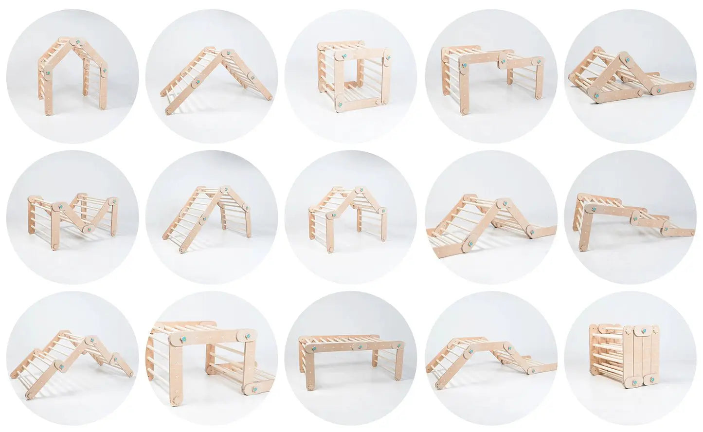 Triangle d'escalade, salle d'escalade Montessori, Climber, Pikler - Jeu de motricité enfant - Happymoon by HappyMoon