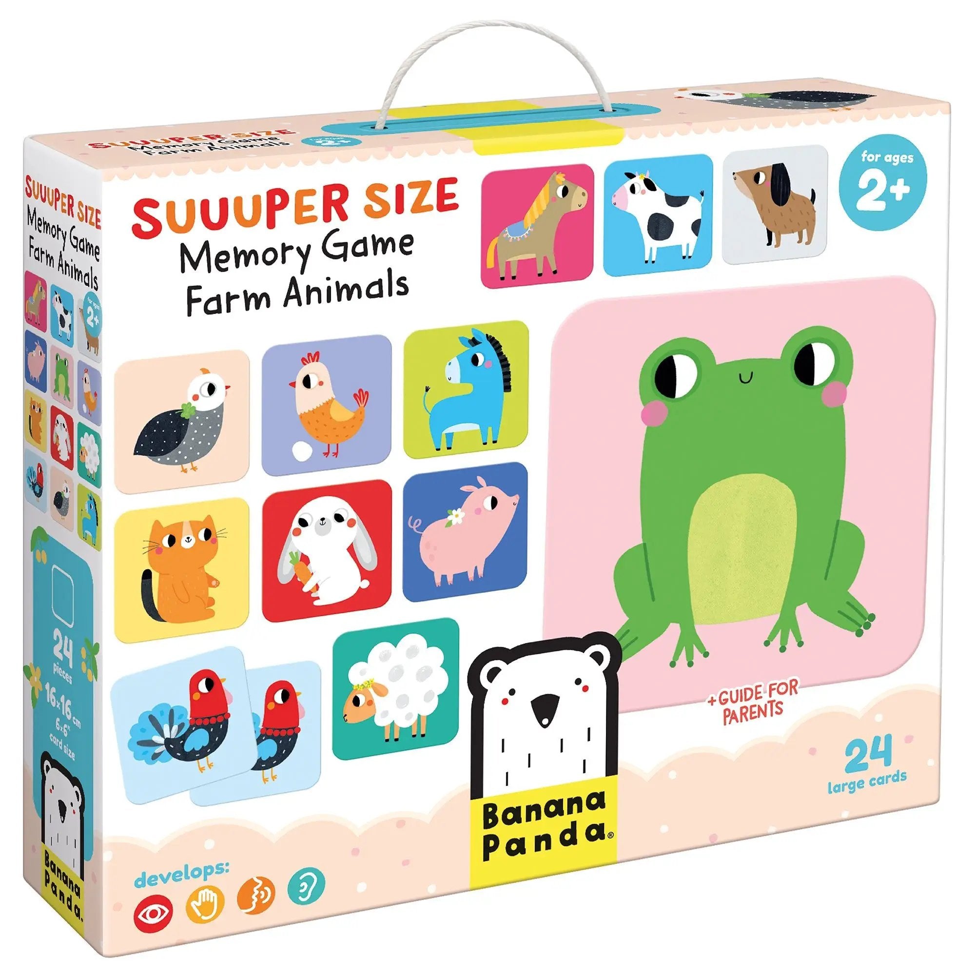Super Grand Jeu de Mémoire - Animaux de la Ferme - Banana Panda by Banana Panda