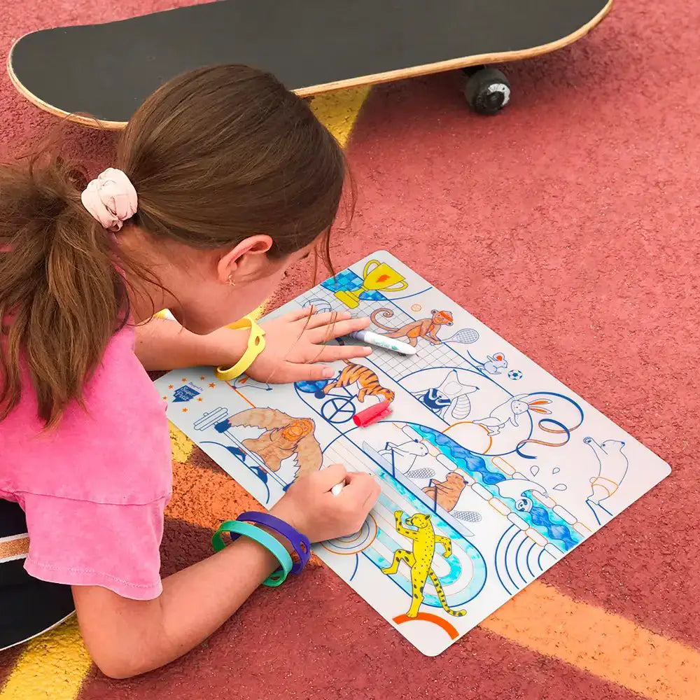 Coloriage réutilisable-Set en silicone Sport - SuperPetit by SuperPetit