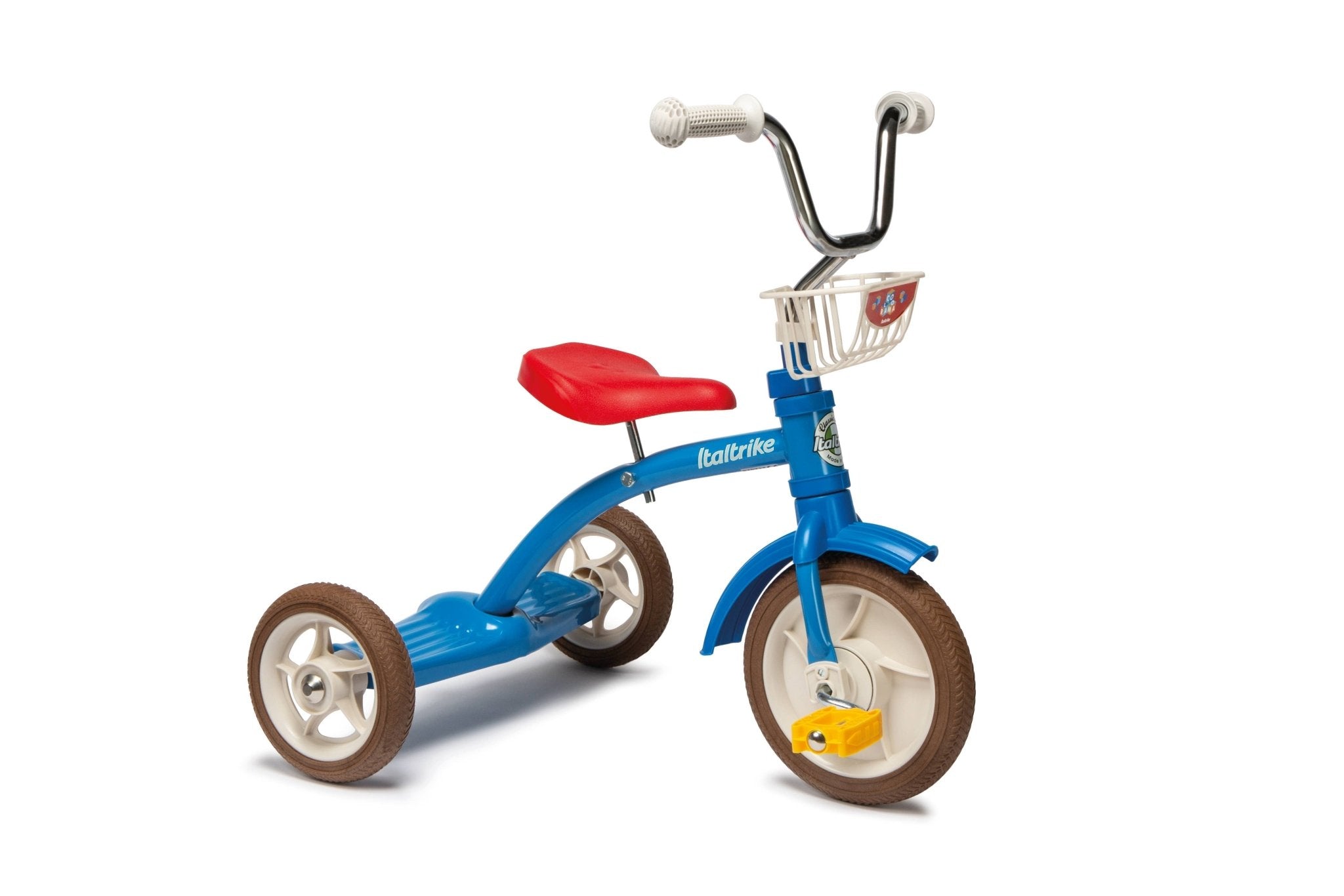 Tricycle Super Lucy Colorama Bleu Italtrike Pour Enfants 2 À 5 Ans Métal Robuste Guidon Chromé Roues En Gomme by Italtrike
