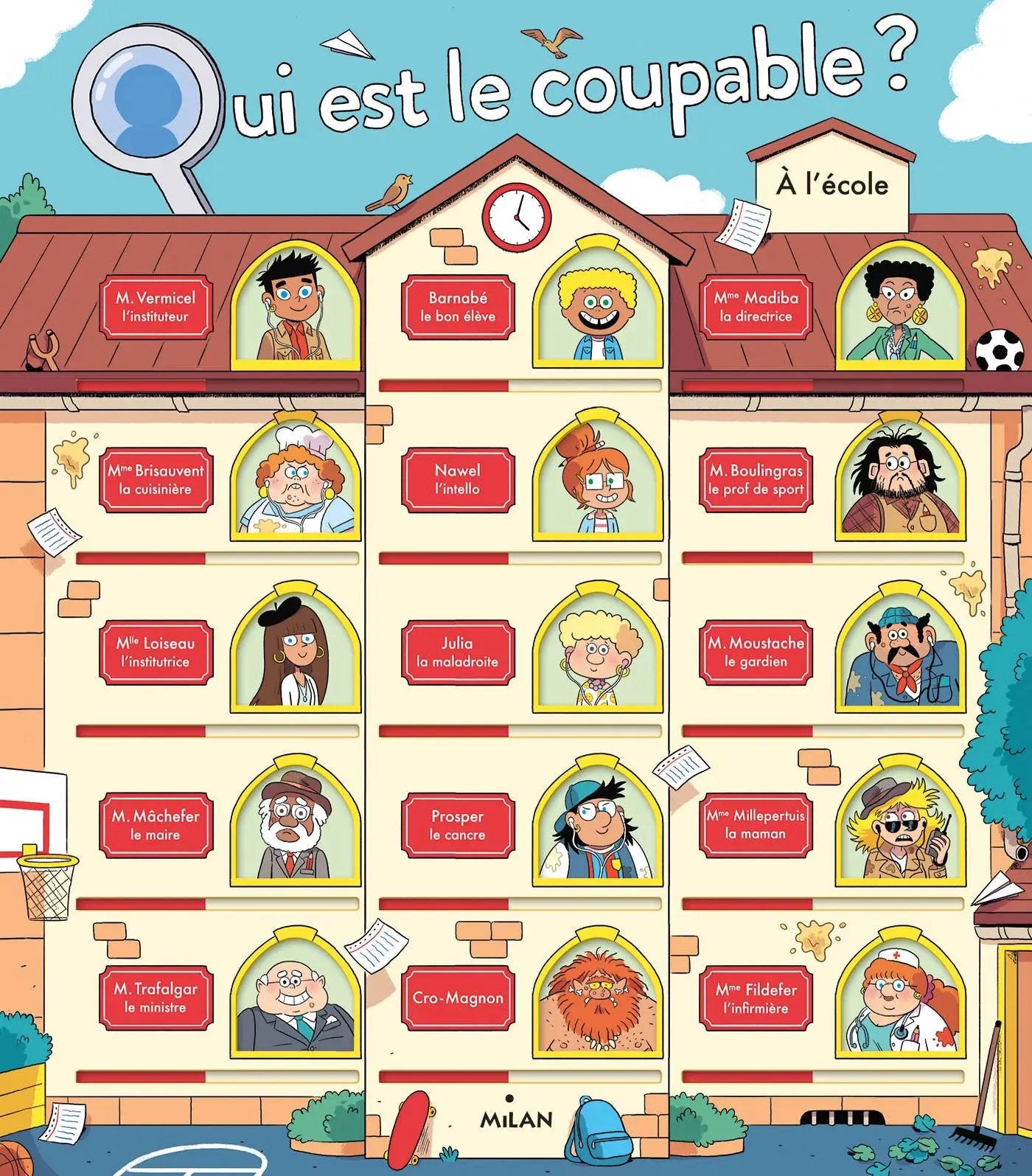 Qui est le coupable? A l'école by Selection Livres jeunesse poppik