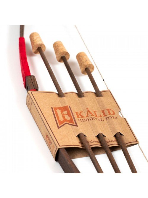 MANCHE EN DAIM BOW RUSTIK S + 3 FLÈCHES À POINTE EN LIÈGE - Jeu de role pour enfant - myplayground