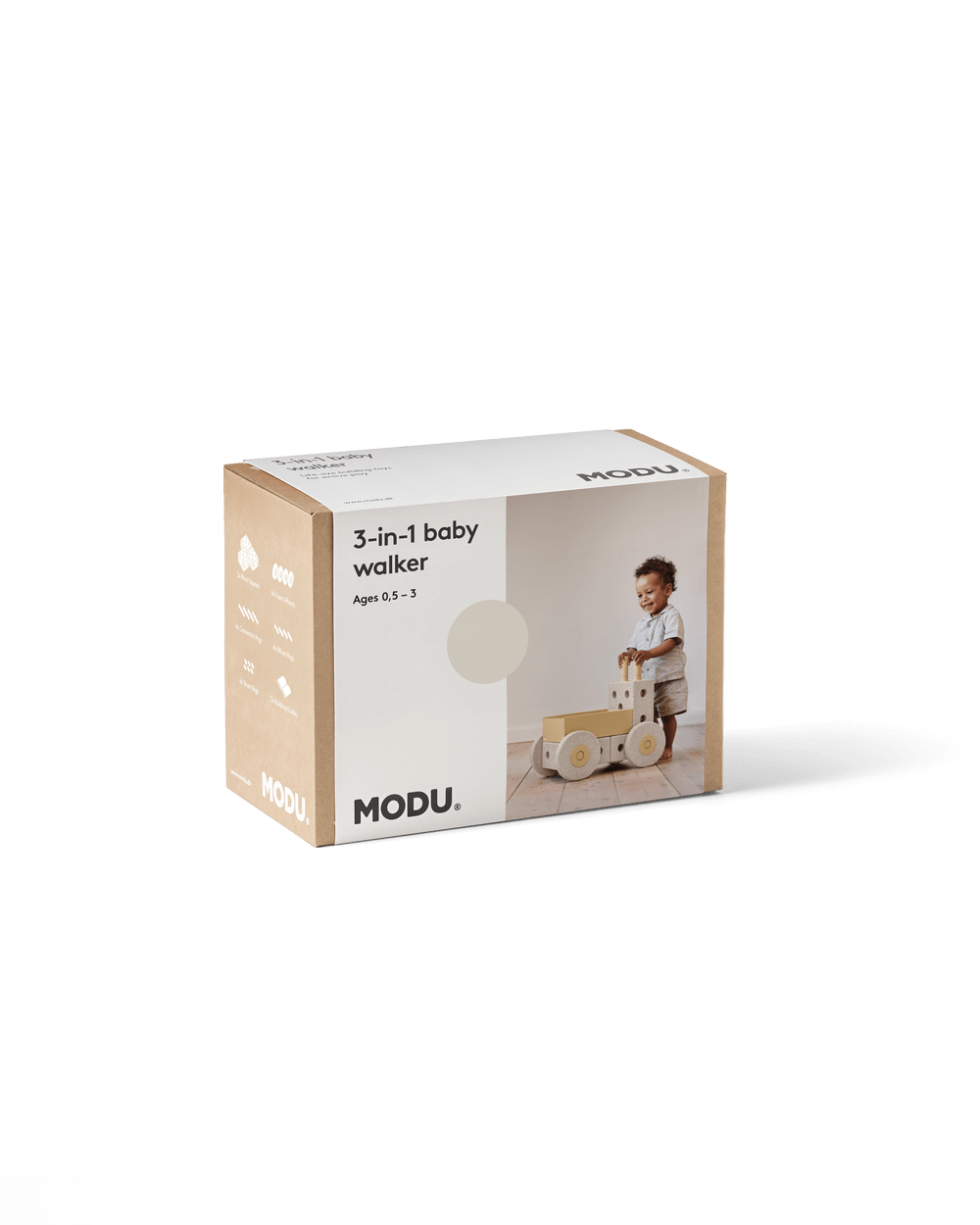 Trotteur 3 en 1 - Sand Grey - Modu - myplayground