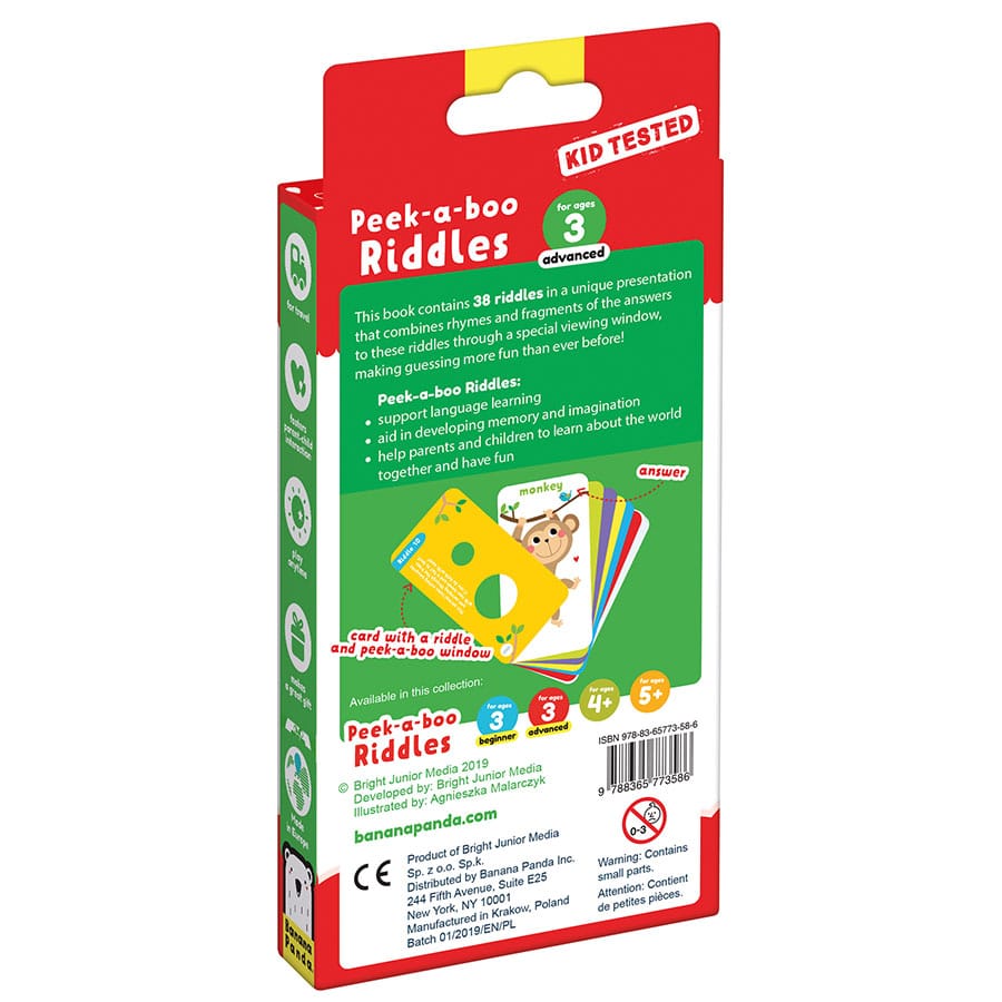 Devinettes Cache-Cache (3 ans +) - 3 Avancés - Banana Panda by Banana Panda
