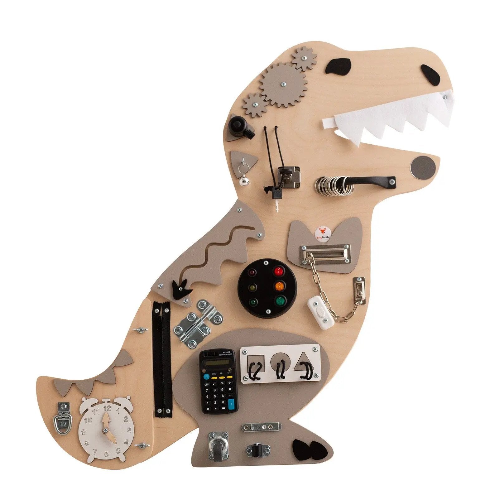 Tirex Kosma busy Board - Planche sensorielle - Jeu de motricite fine pour enfant (3 ans et +) by FoxyFamily