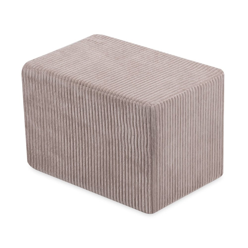 Château de terrain de jeu avec piscine +150 balles (perle, or) – Velours côtelé beige premium – Plush Nest - myplayground