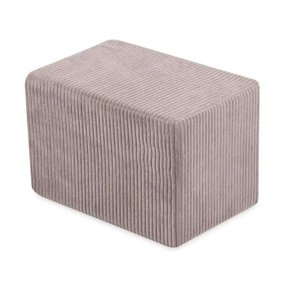 Château de terrain de jeu avec piscine +150 balles (perle, or) – Velours côtelé beige premium – Plush Nest by Misioo