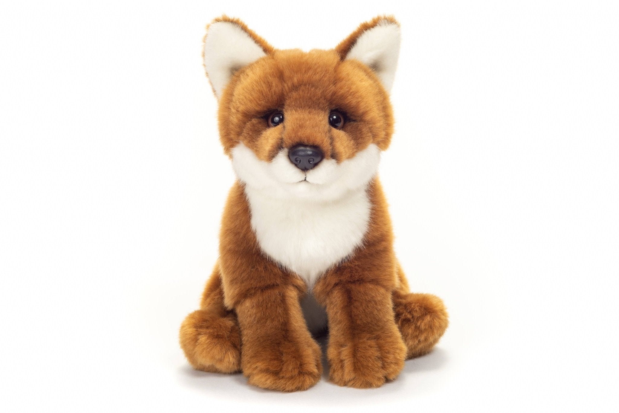 Renard assis brun rougeâtre 20 cm - peluche - peluche - myplayground