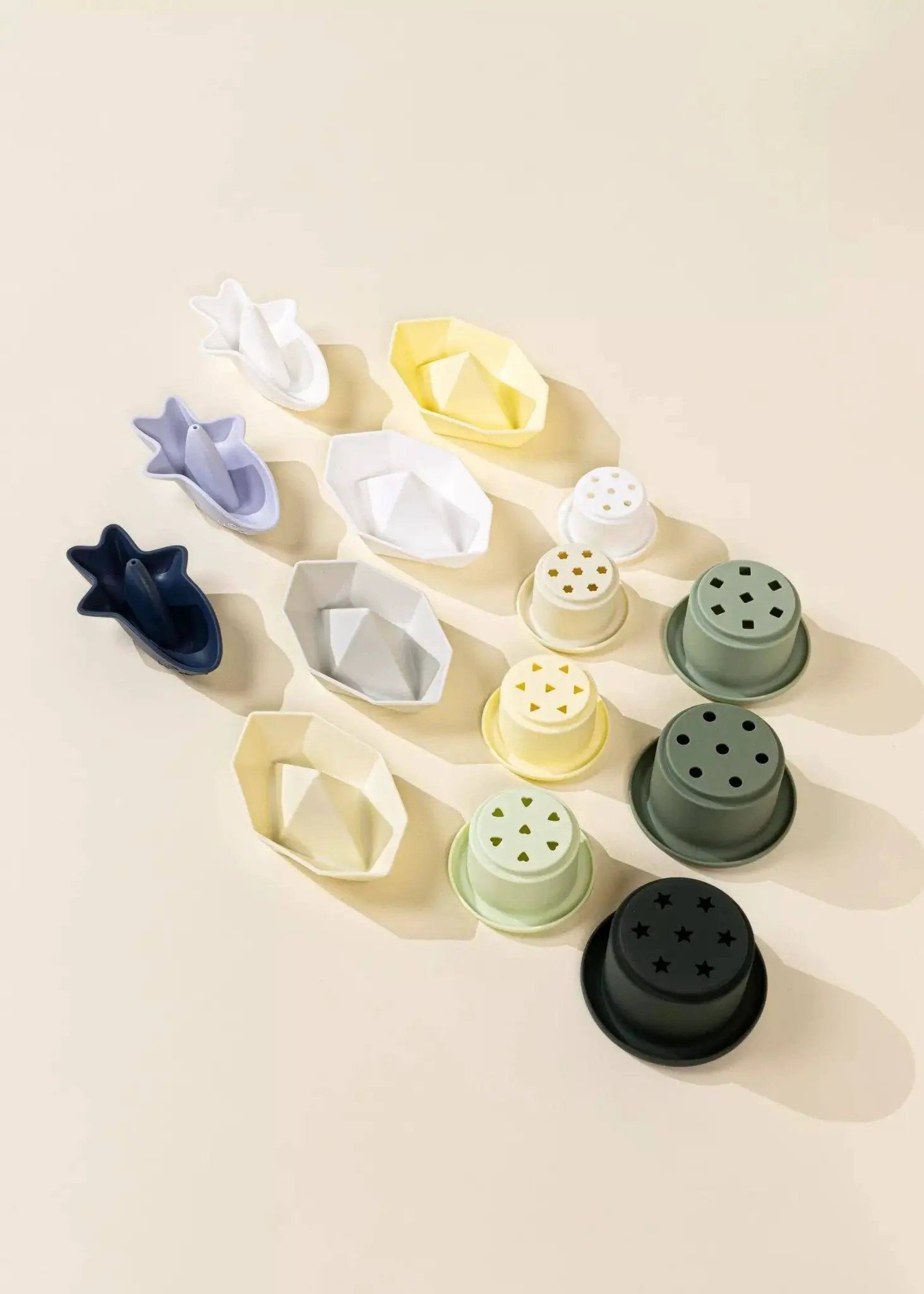 3 ensembles de jouets de bain empilables en silicone - Jeu de bain enfant - Coco Village by Coco Village