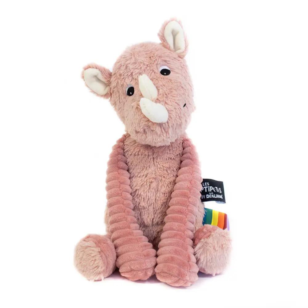 Peluche Les Ptipotos - Rose Rhino - Les Déglingos, France by Les Déglingos, France