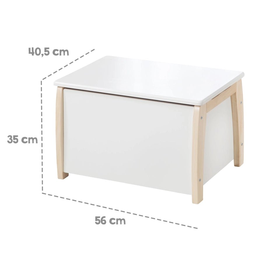 Coffre à Jouets Enfants - Bois Massif Bicolore - Roba Kids by ROBA