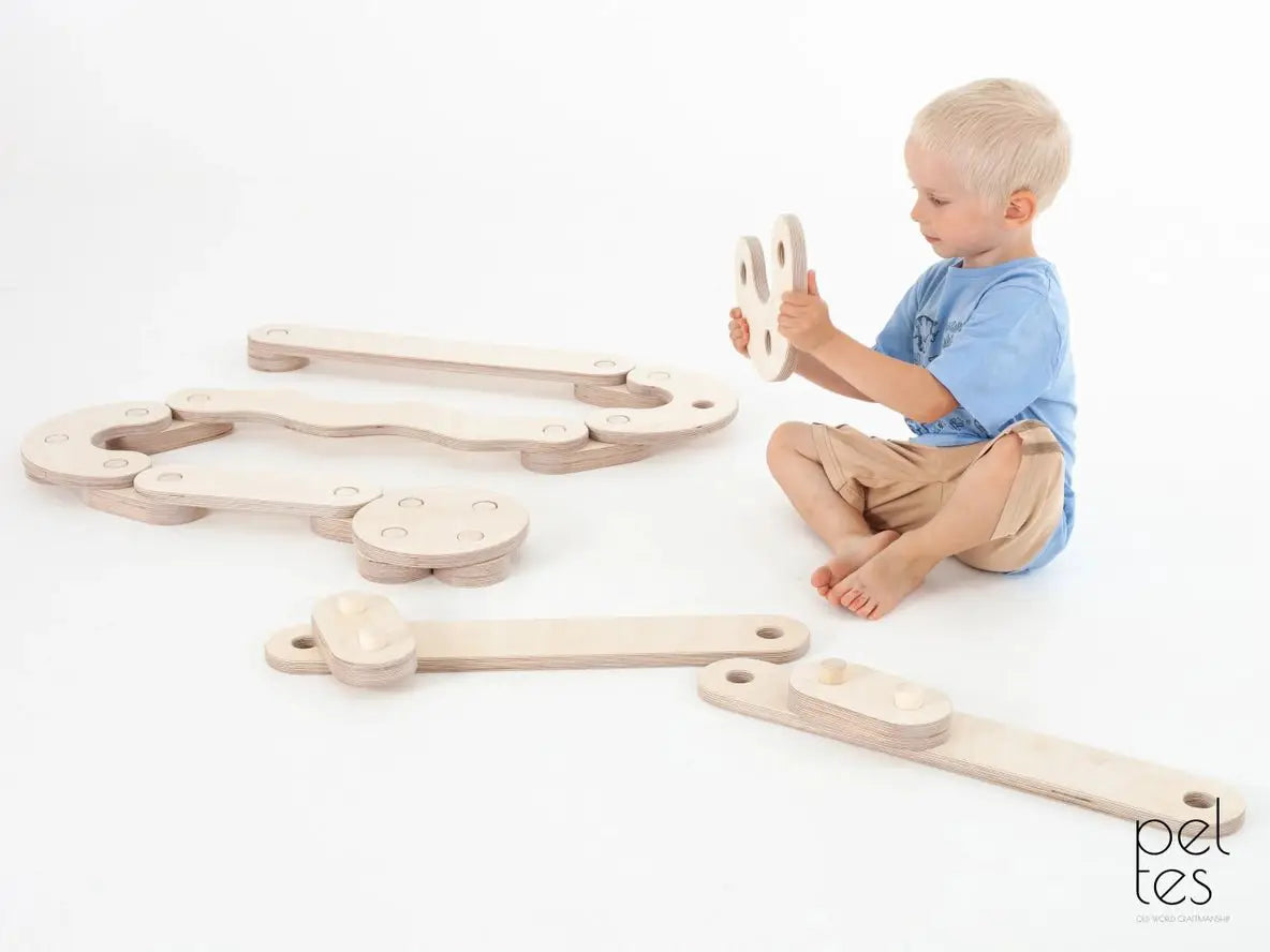 Poutres d'équilibre PELTES®, jouet Montessori, planche d'équilibre - Jeu de motricité enfant - Happymoon by HappyMoon