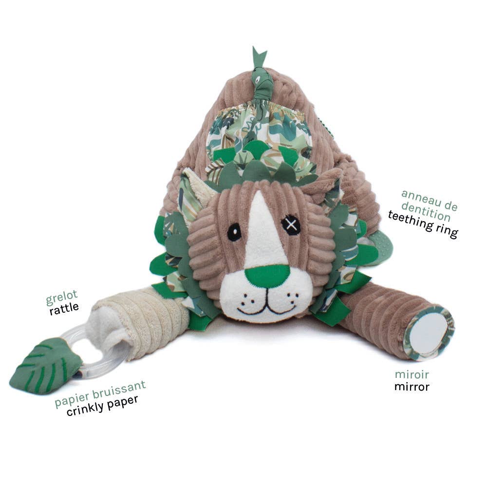 Peluche d'Activité Jelekros le Lion - Les Déglingos, France - myplayground