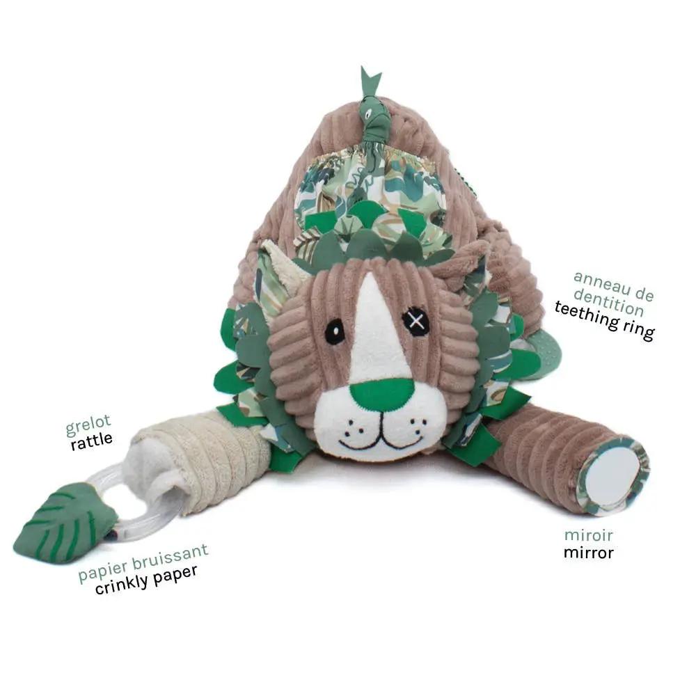 Peluche d'Activité Jelekros le Lion - Les Déglingos, France by Les Déglingos, France