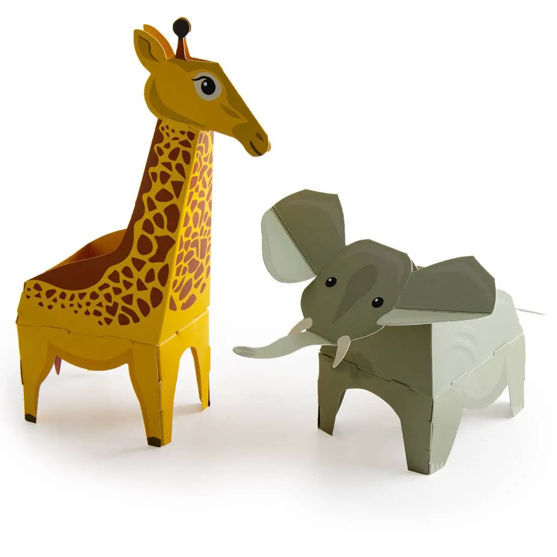 Pop Up Animals - Girafe et Eléphant by Radis Et Capucine