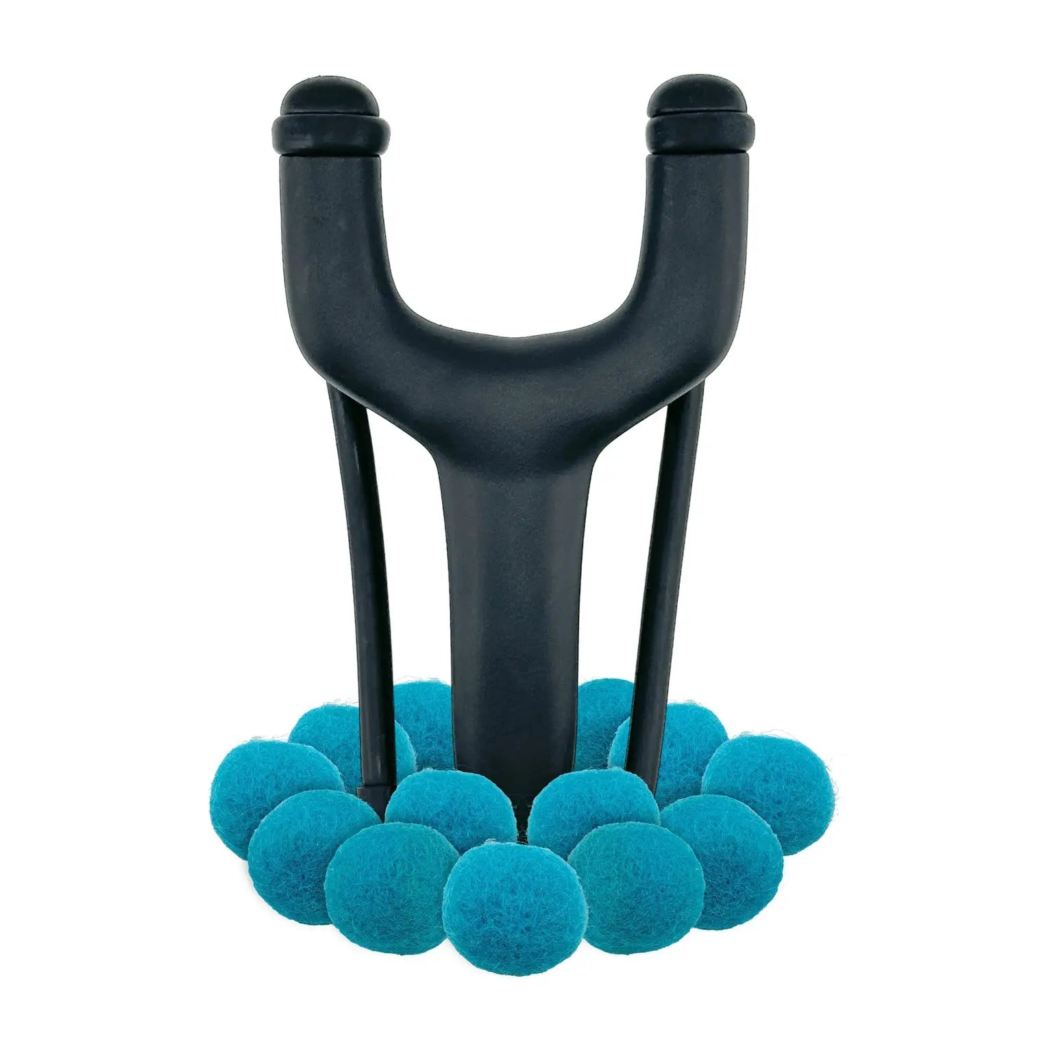 Lance-pierre Noir Trouble Maker + Munitions en Feutre - Jeu de motricité pour enfant ( 5 ans et + ) by Hella Slingshots