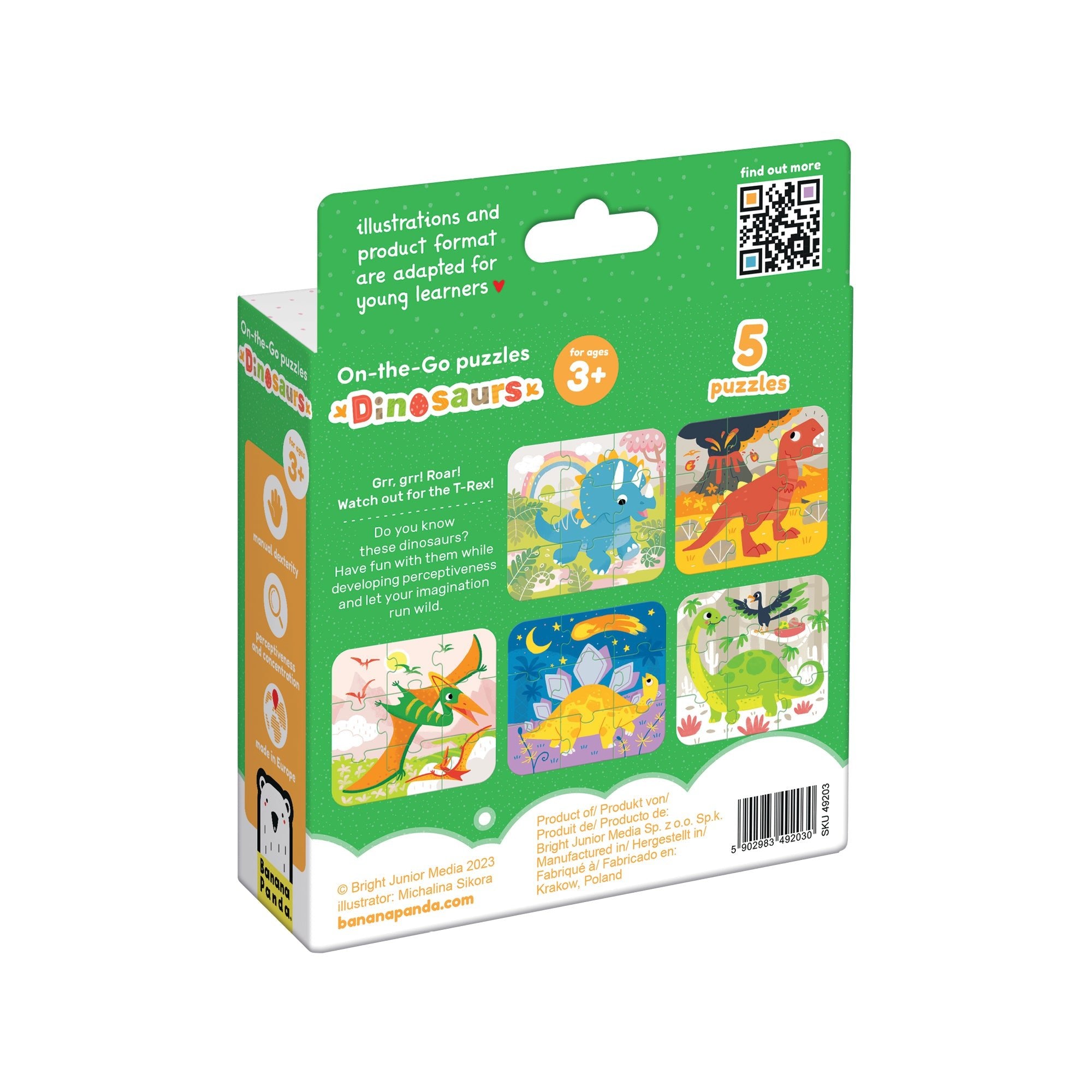Puzzle de Voyage Dinosaures - Banana Panda - myplayground