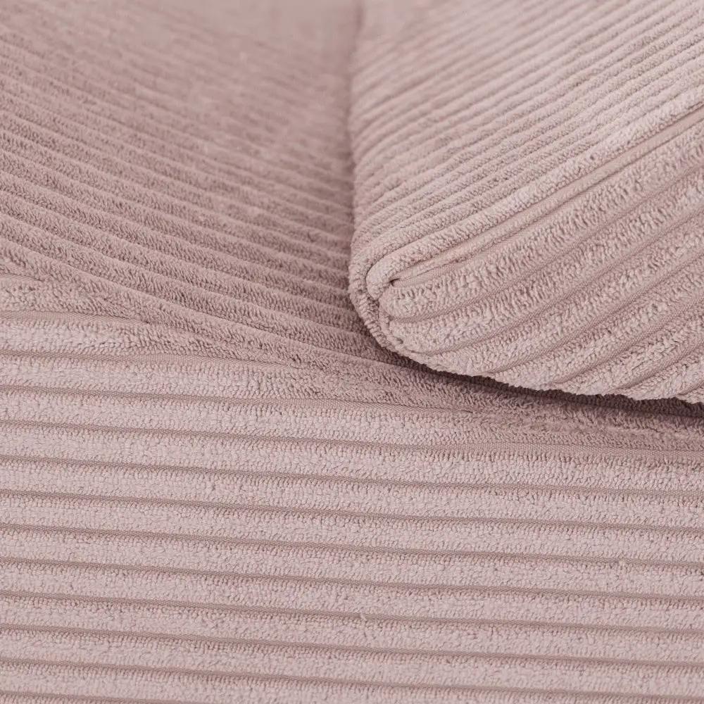 Chaise longue enfant inclinable 145x35x45 cm - velours côtelé rose clair premium, confortable – Plush Nest by Misioo