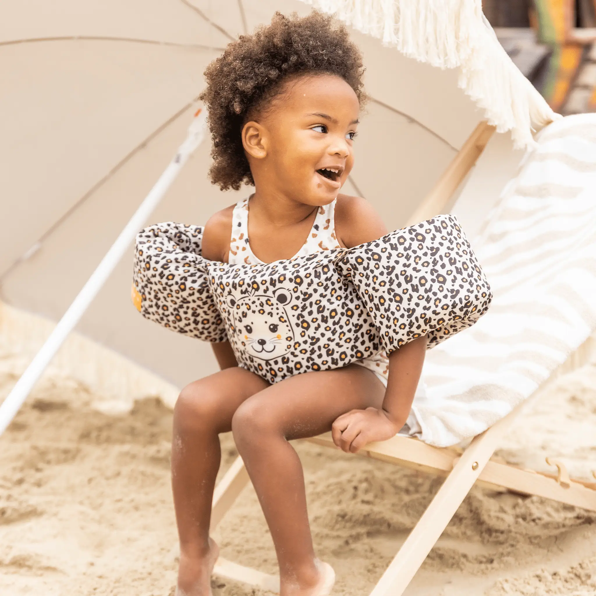 Brassards de natation à imprimé léopard ( 2 à 6 ans ) - Swim Essentials by Swim Essentials
