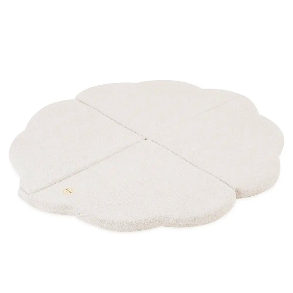Tapis fleur - 15x115x5 cm, agneau crème moelleux, tapis de jeu - Plush Nest by Misioo