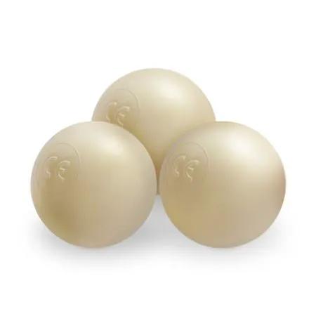 Piscine à balles - ronde 90x30 cm, agneau crème (+ 200 boules or, perle, transparentes) -Plush Nest- Misioo by Misioo