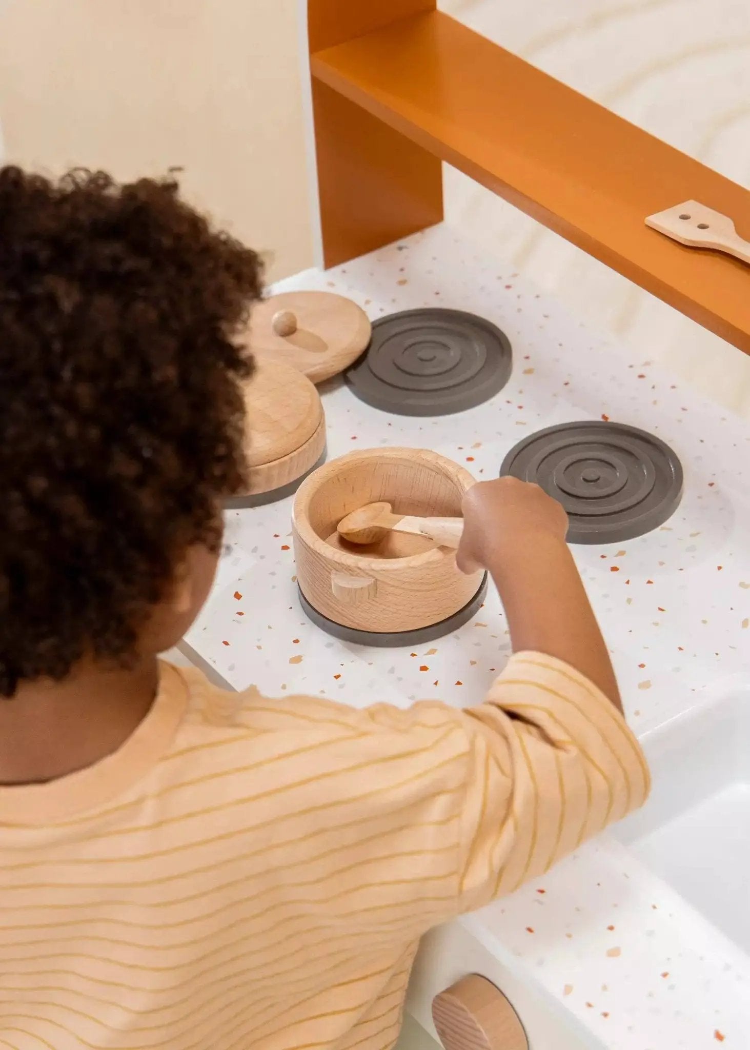 Ensemble de jeu de casseroles et poêles en bois - Coco Village by Coco Village