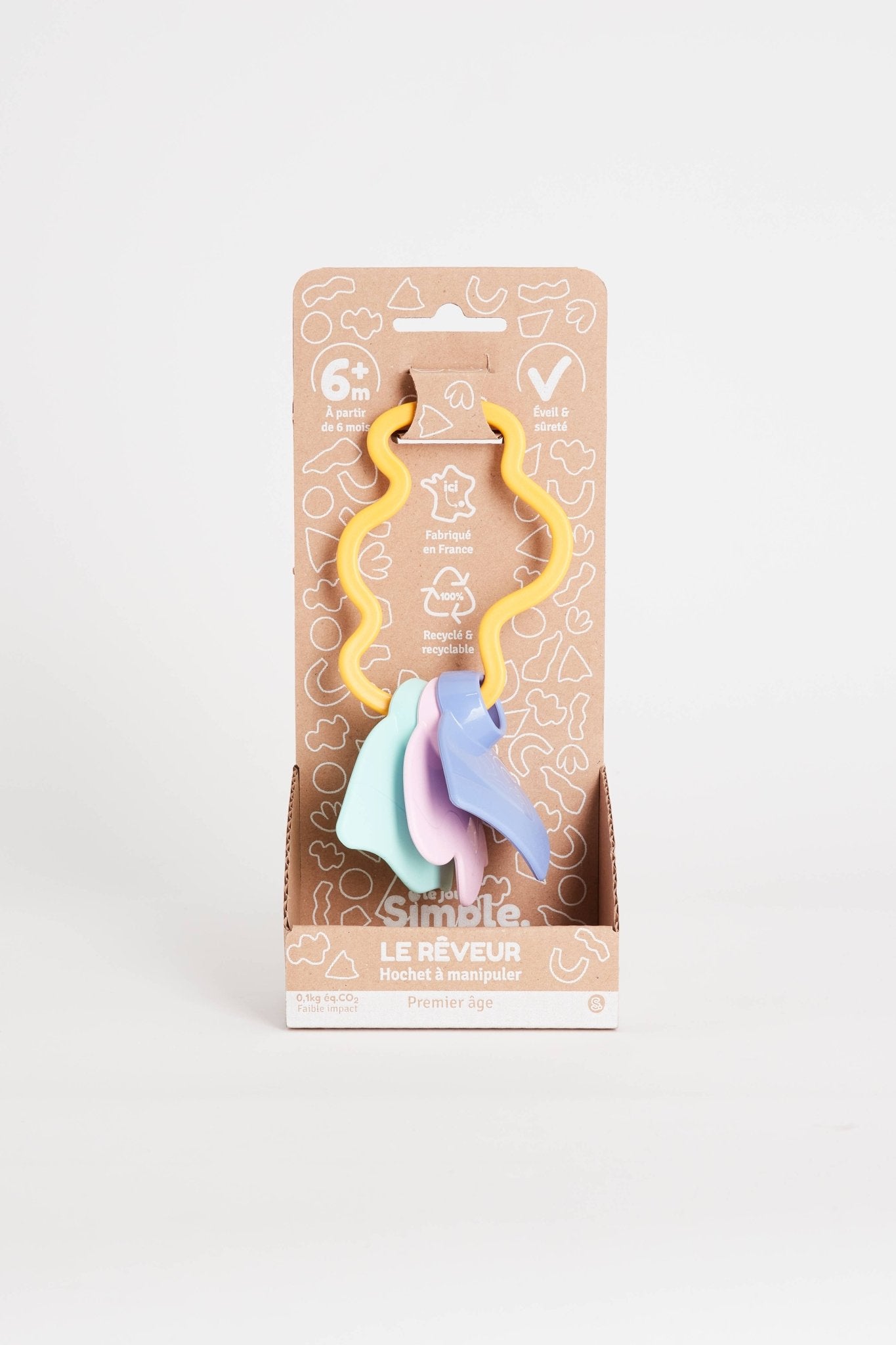 Hochet à manipuler - Made in France - 6mois+ - Ecoresponsable - myplayground