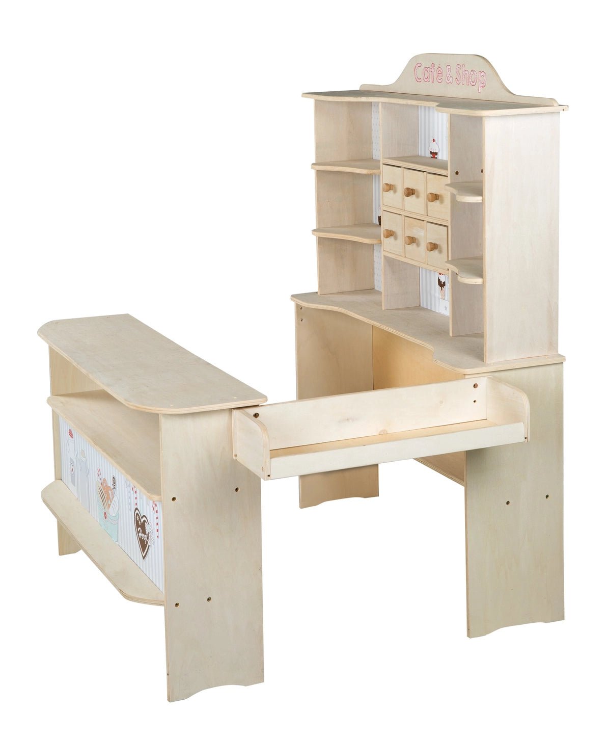 ROBA | « Café & Shop », bois naturel. - myplayground