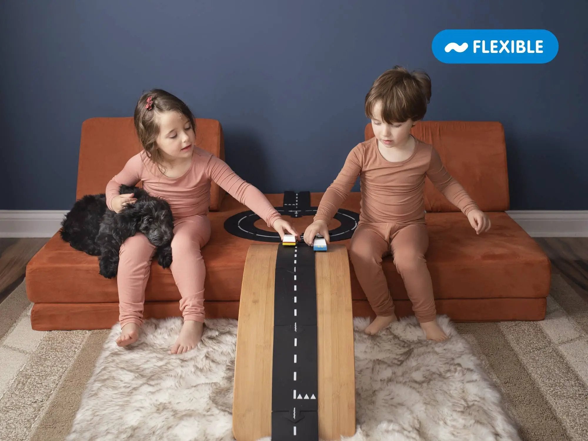 Ensemble de route de jouet flexible moyen - Expressway by Waytoplay Toys - The Netherlands