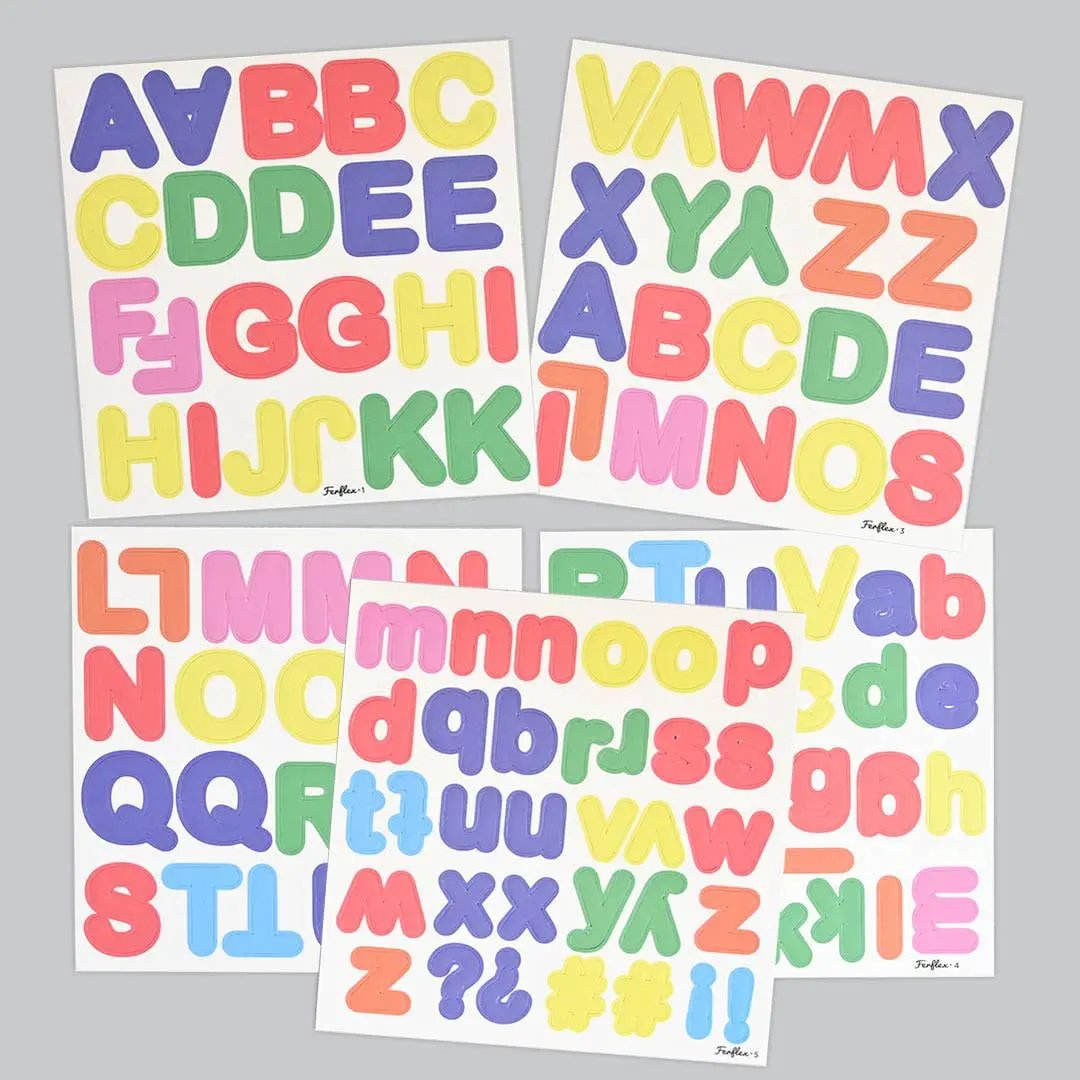 Chiffres magnétiques multicolores - lot de 100 magnets by Ferflex