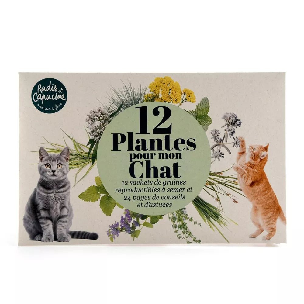 Enveloppe de 12 sachets - Pour mon chat - Radis et Capucine - myplayground