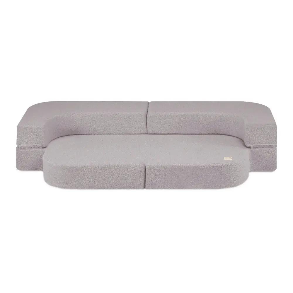 Canapé-lit Foldie - Agneau gris, lavable, imperméable - Plush Nest by Misioo