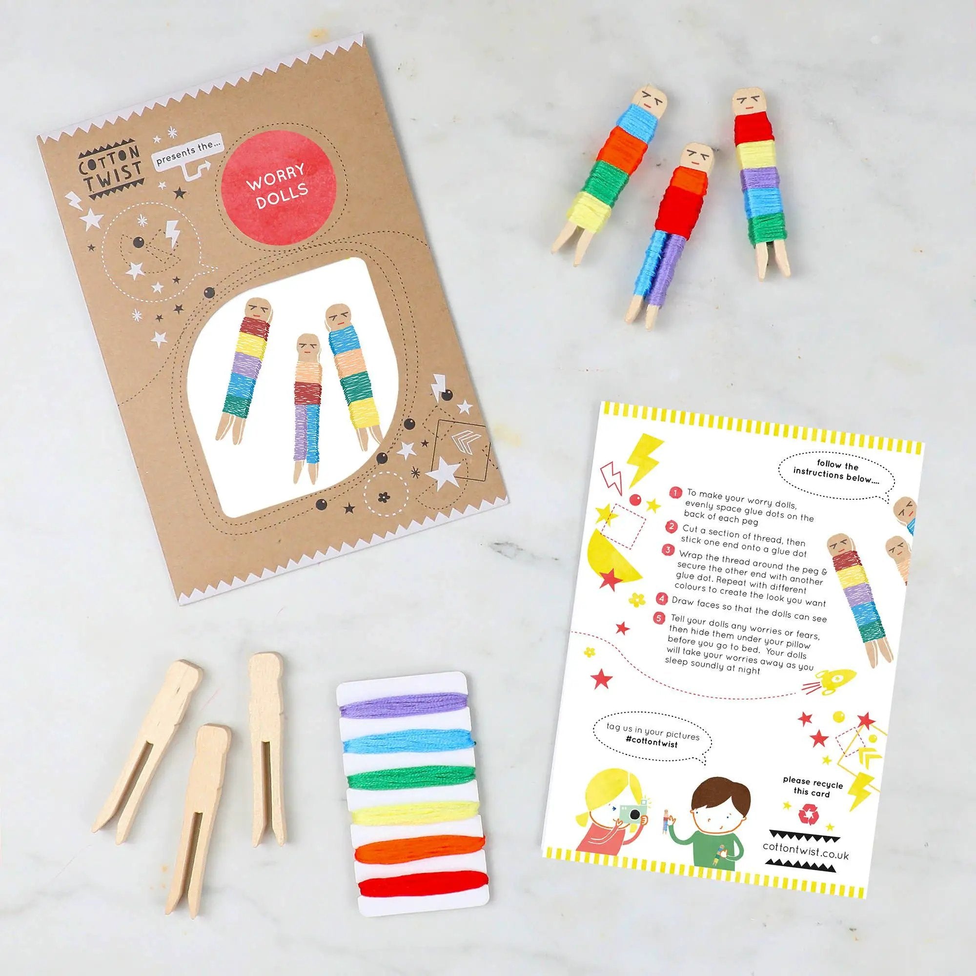 Faites votre propre soucis Poupées Kit by Cotton Twist