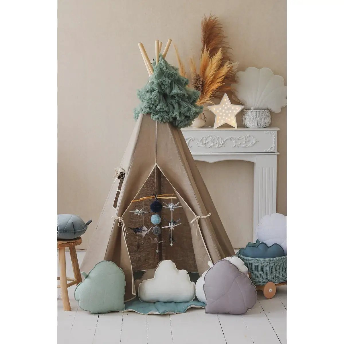 Tente Tipi « Lin Naturel » by Moi Mili