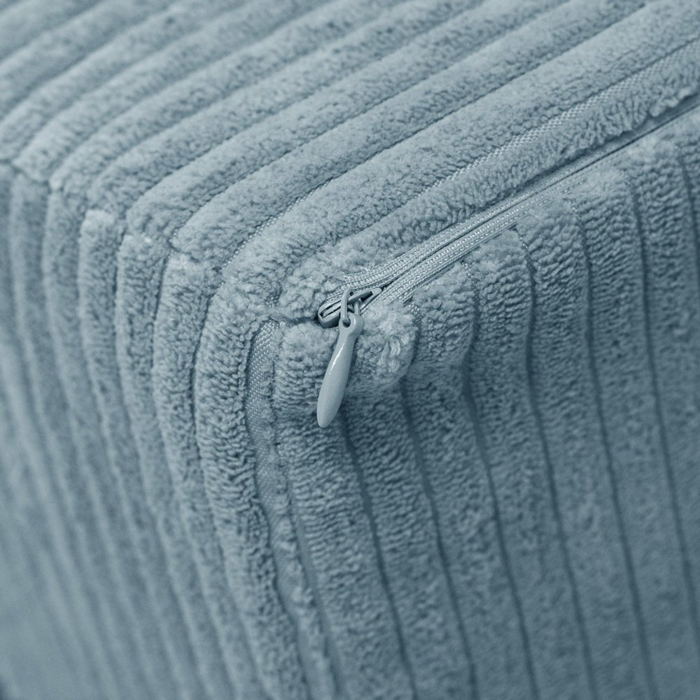 Fauteuil - bleu velours côtelé premium, fauteuil enfant - Plush Nest - myplayground