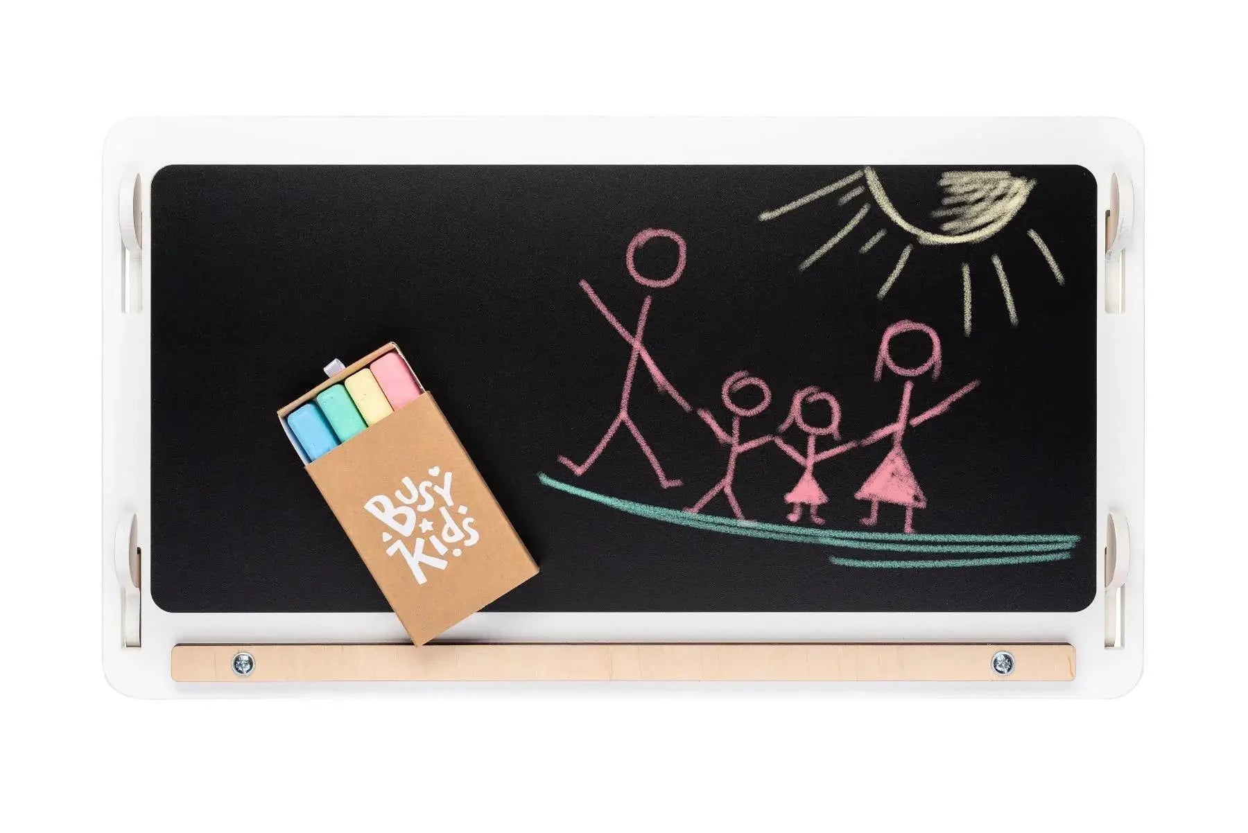 Maisonnette Éducative blanche - pastel, édition limitée, Bois Natura, 12 à 18 mois - BusyKids by BusyKids