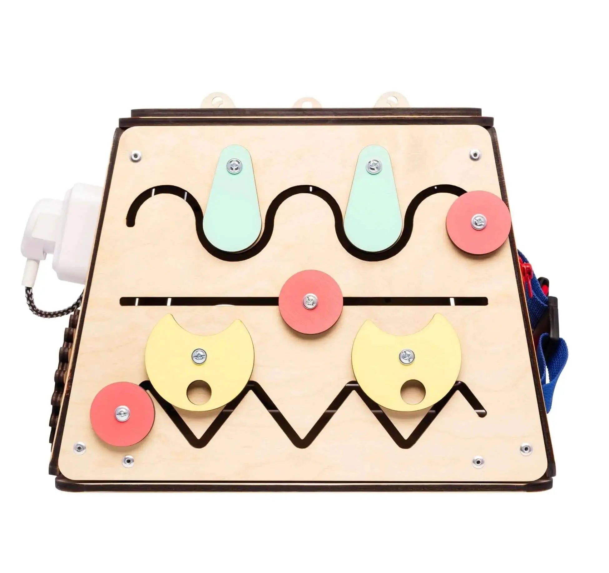Coffre-fort - busy Board montessori, Bois Natura, 12 mois - BusyKids by BusyKids