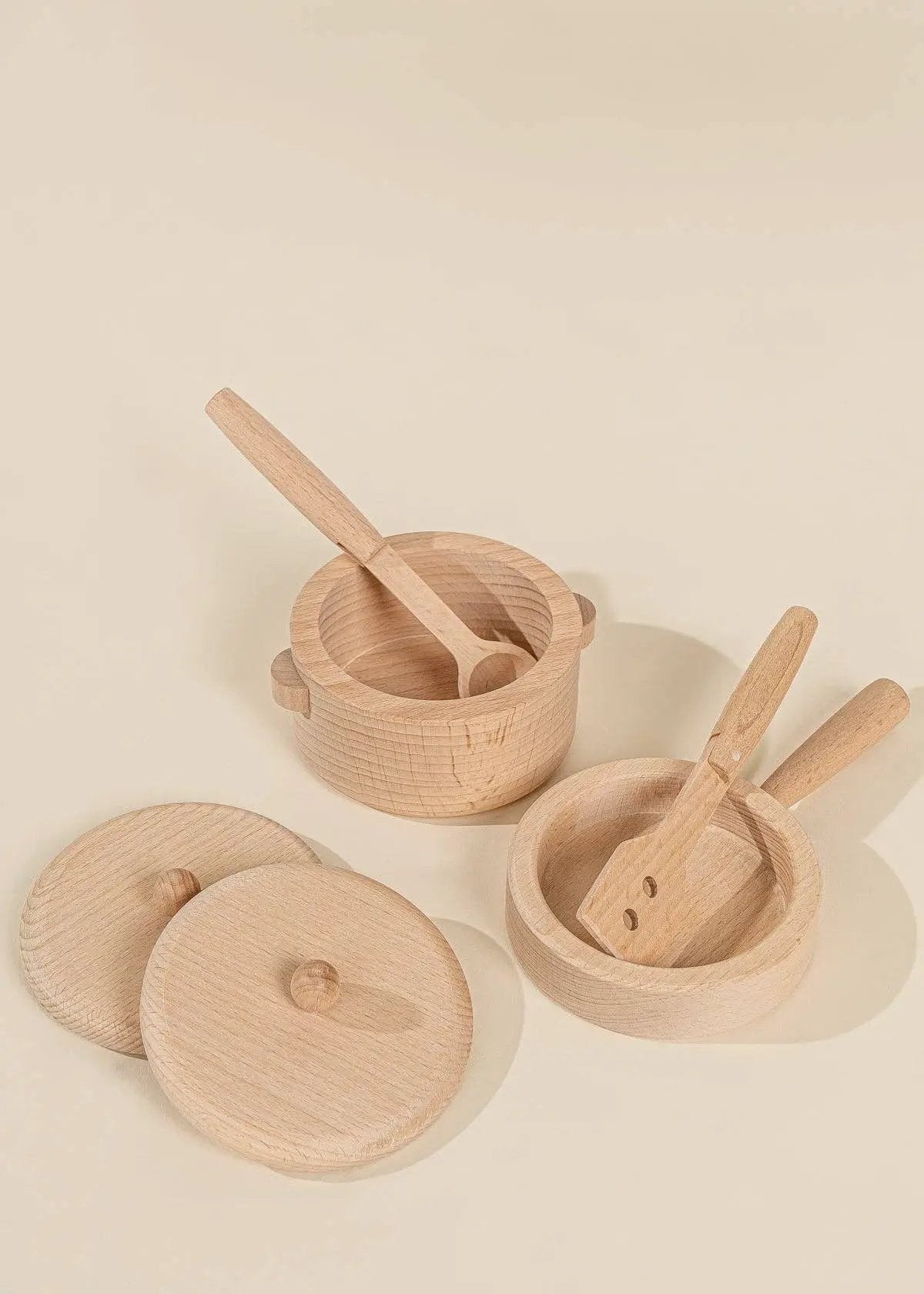 Ensemble de jeu de casseroles et poêles en bois - Coco Village by Coco Village