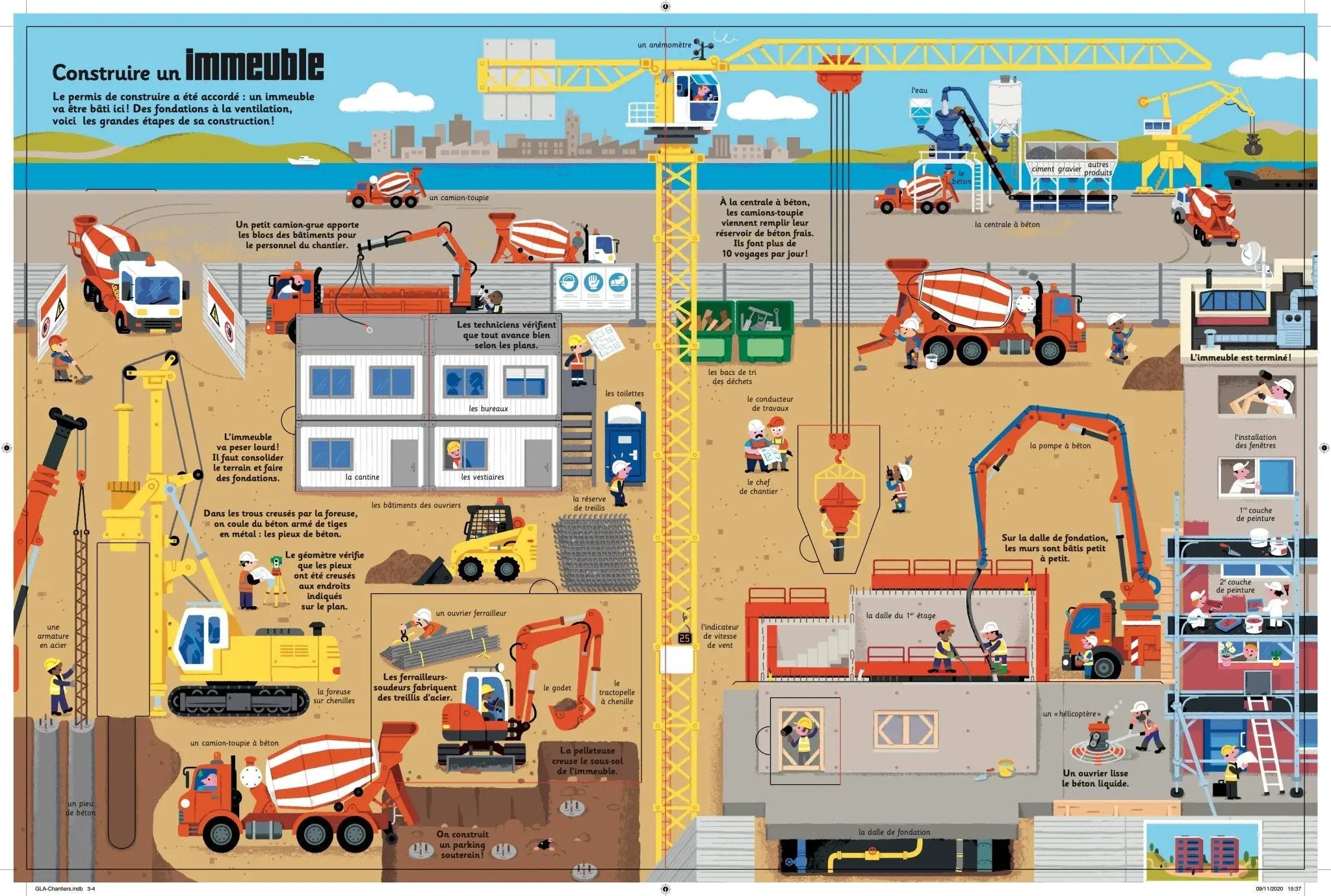 livre enfant Les grands chantiers animés by Selection Livres jeunesse poppik