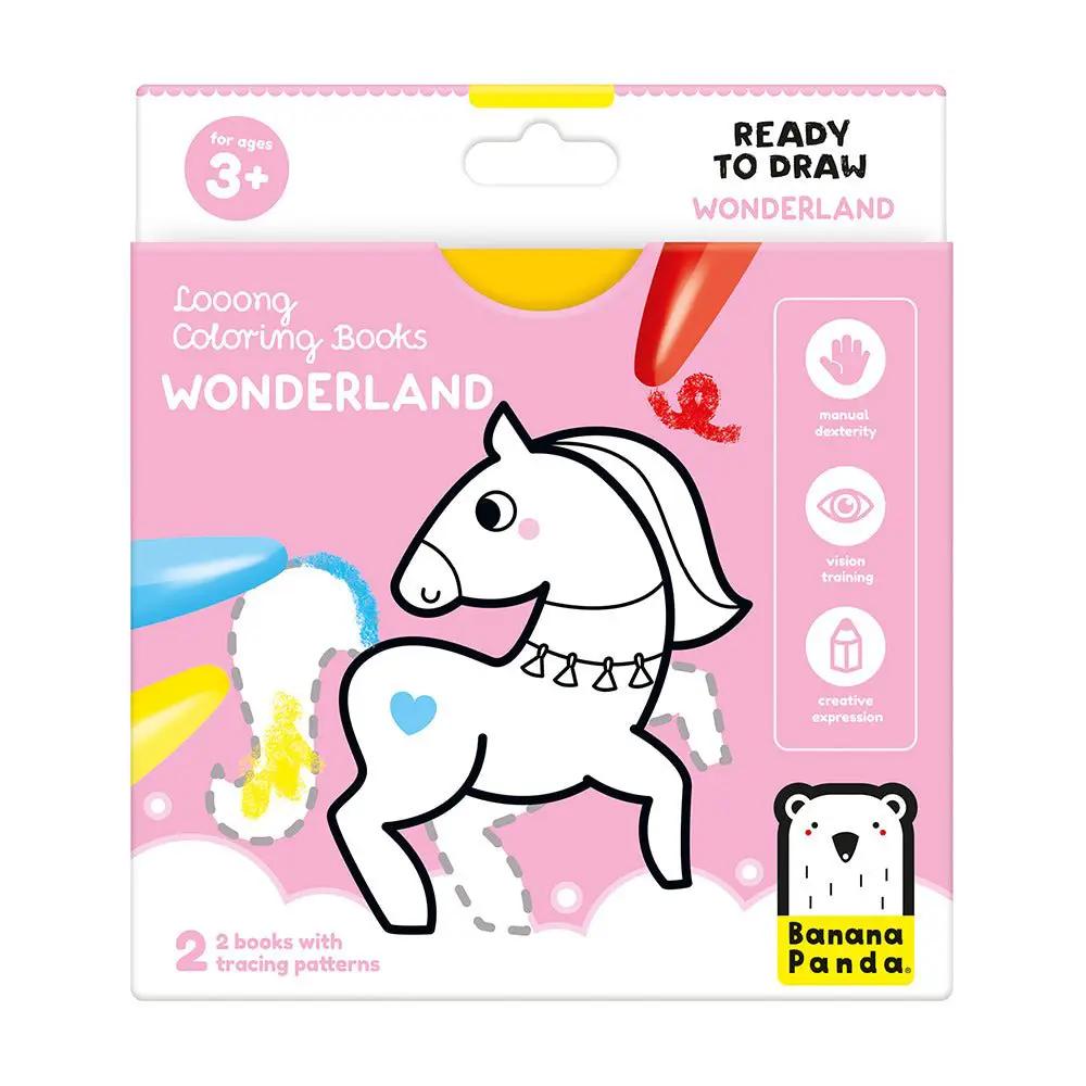 Livres de Coloriage Looong - Monde Merveilleux Prêt à Dessiner - Banana Panda by Banana Panda