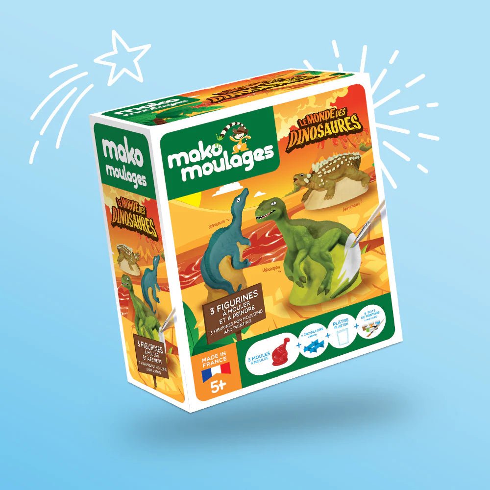 Mako Moulages - Monde des Dinosaures (3 moules) - Mako Créations - myplayground
