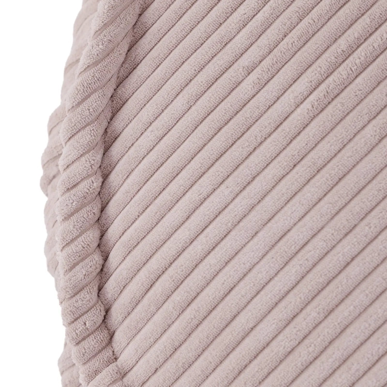 Fauteuil Huggy Bear - 68x45, rose clair velours côtelé premium- Plush Nest by Misioo