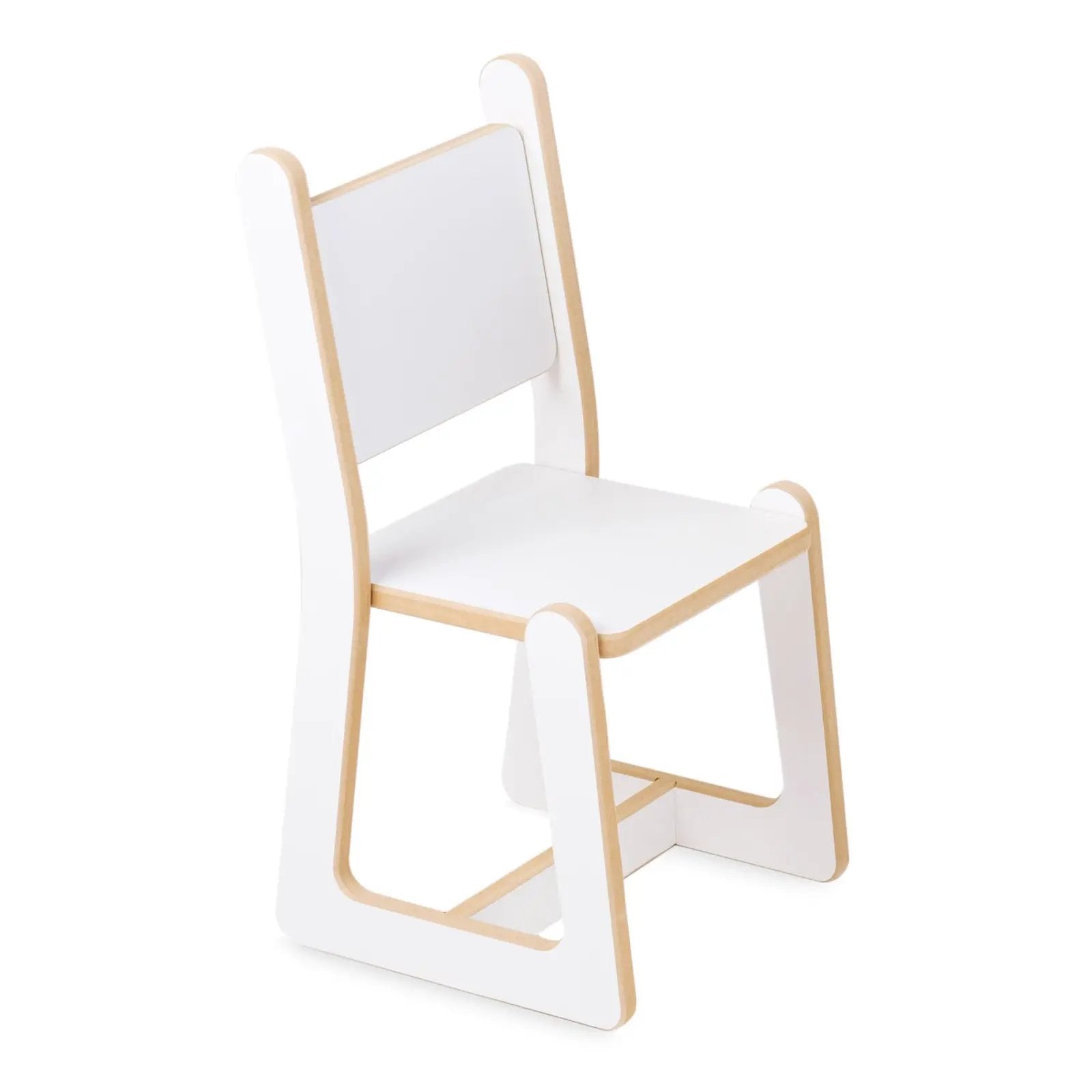 Chaise bébé avec table assortie - bois blanc, ensemble table et chaise enfant - Plush Nest by Misioo