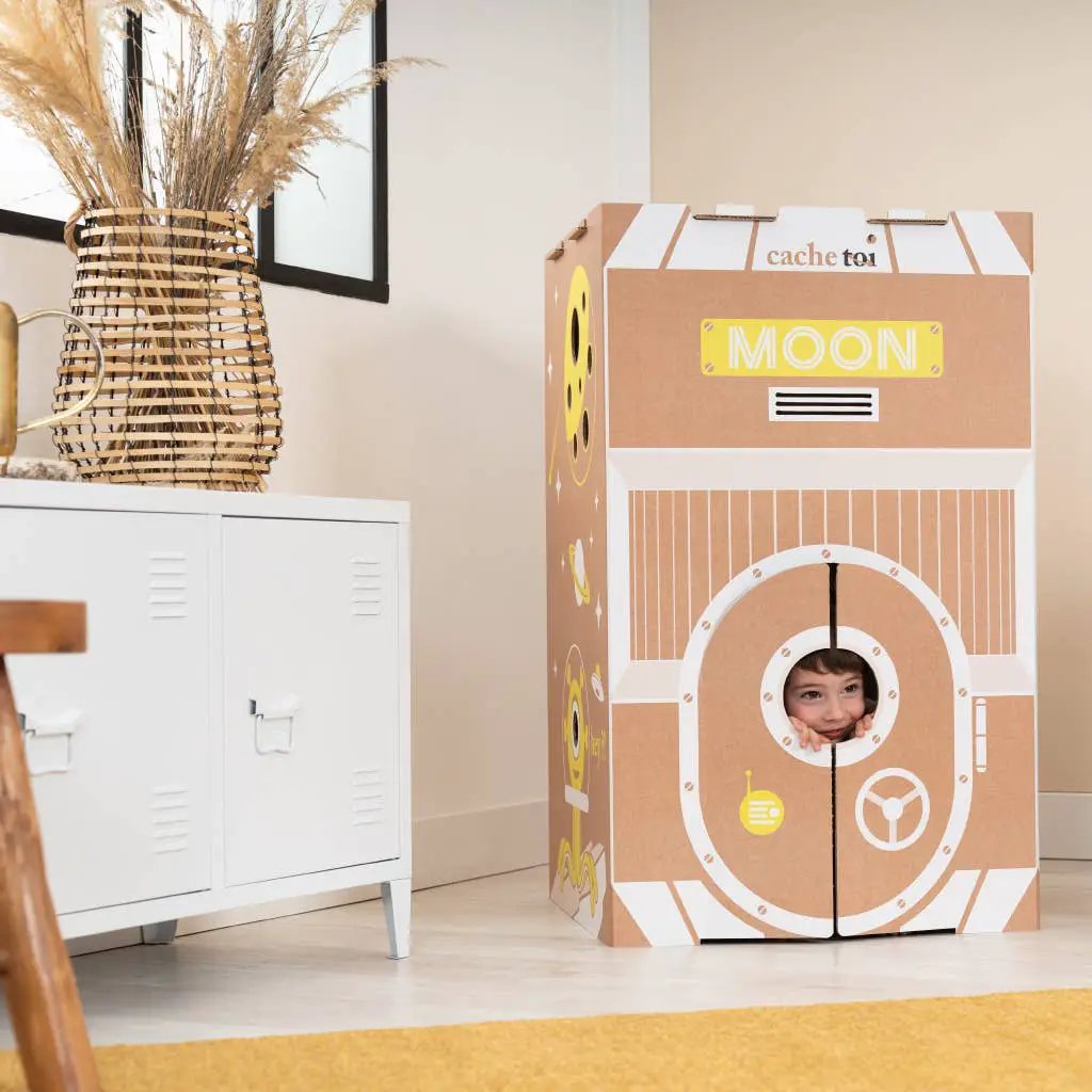 CACHE TOI cabane pliable made in France en carton - MOON by CACHE TOI