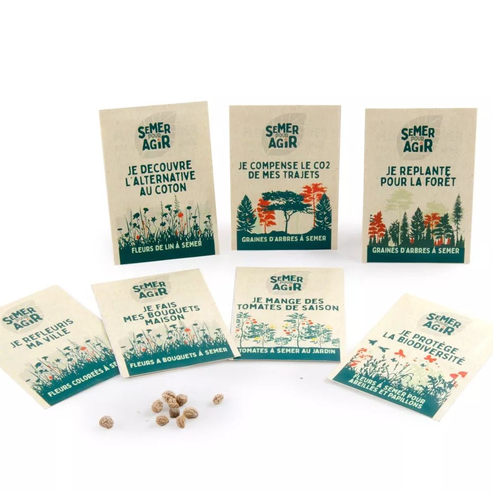 Sachet de graines - Je refleuris ma ville - Semer pour agir - Radis et Capucine - myplayground