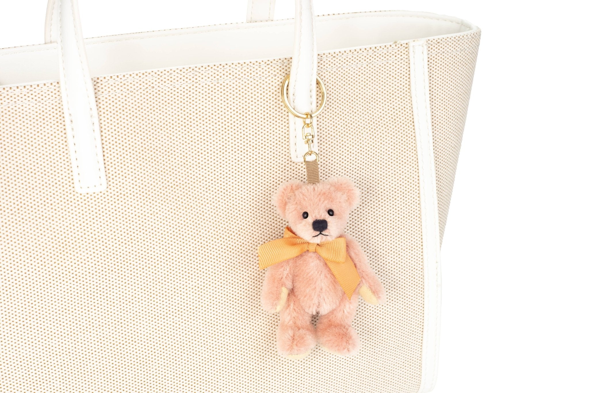 Nounours rose miniature 9 cm - porte - clés illimité - myplayground