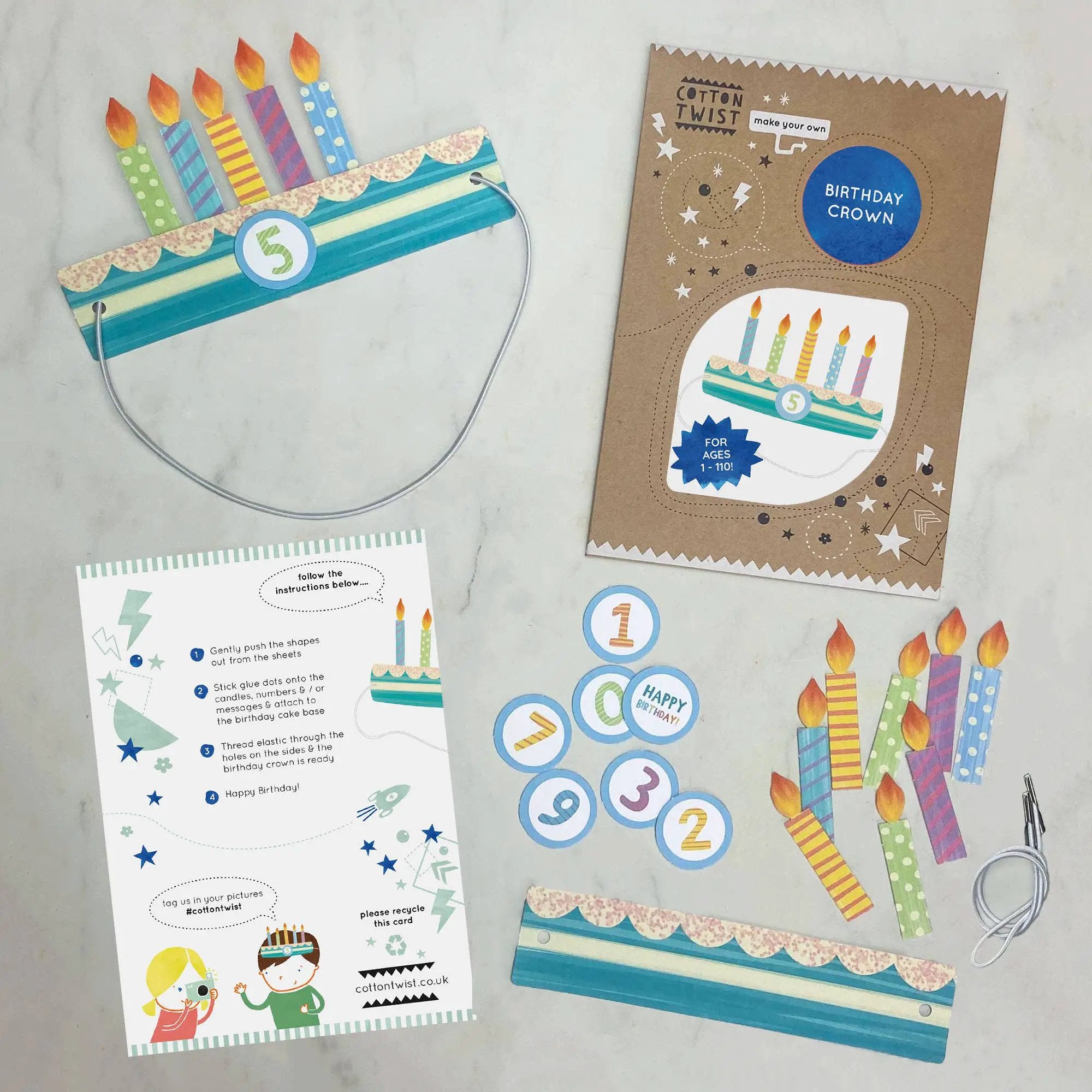 Créez votre propre kit de couronne d'anniversaire by Cotton Twist