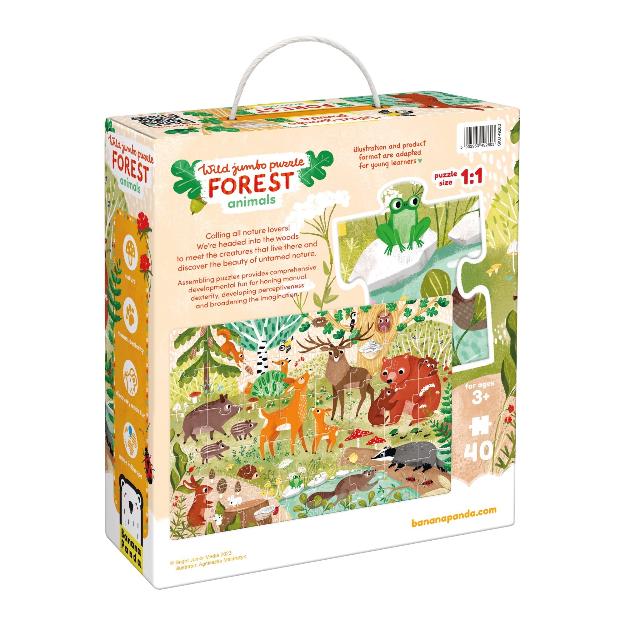 Puzzle Géant Animaux de la Forêt Sauvage - Banana Panda - myplayground