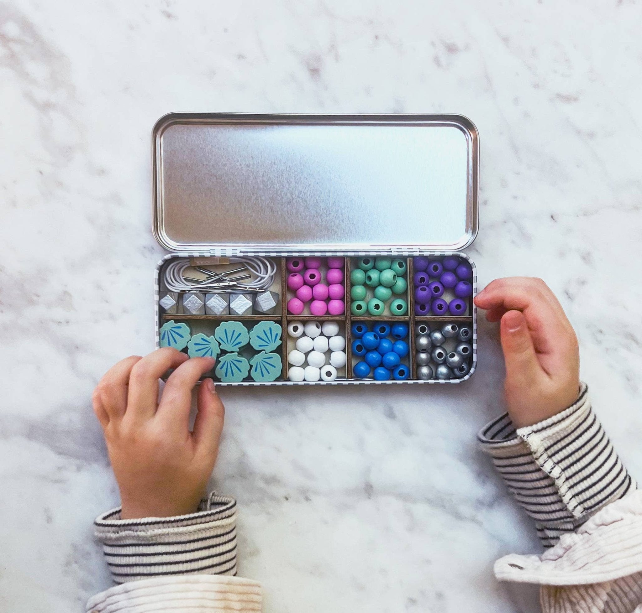 Kit de perles avec bracelet en forme de sirène - myplayground