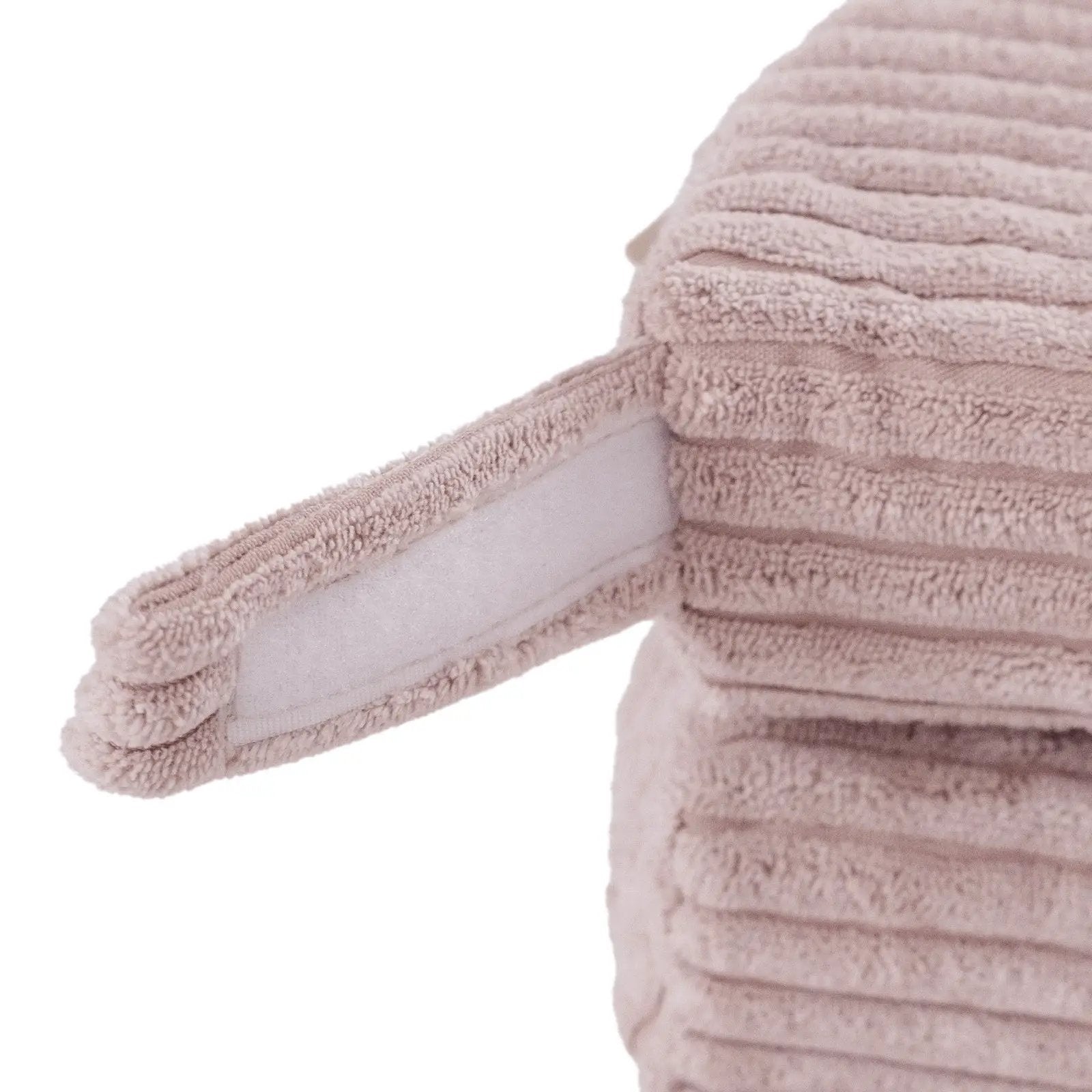 Tapis fleur - 15x115x5 cm, velours côtelé rose clair moelleux, tapis de jeu - Plush Nest by Misioo